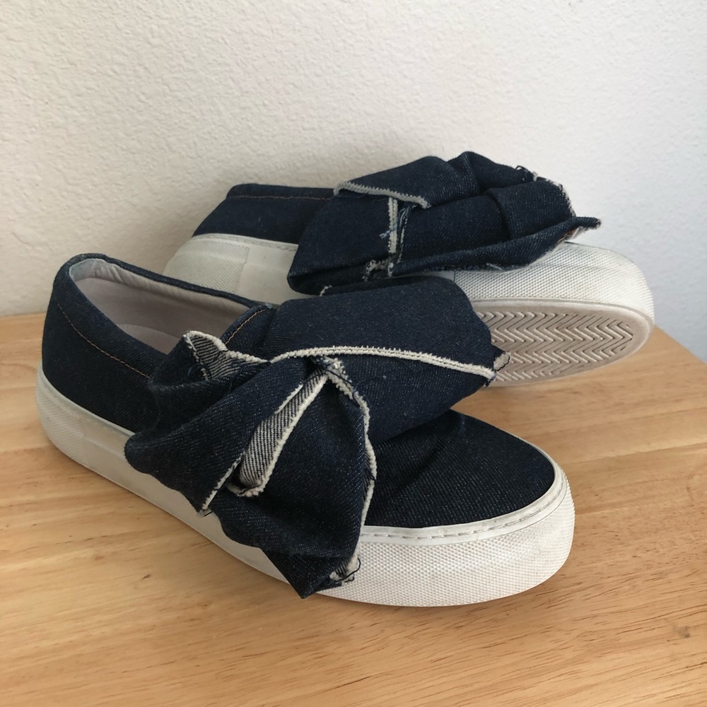 JOSHUAS Sanders Slip On denim bow sneaker